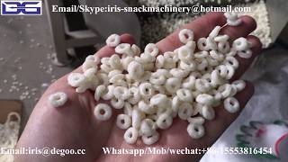 Jinan DG breakfast cereal rice ring choco ring snack food making extruder machine/production line