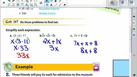 Ch6 Lesson 7   Equivalent Expressions video lecture