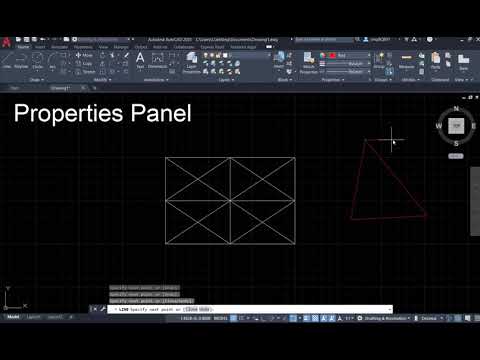 AutoCAD 2021 Tutorial: Properties Panel (II)--How to change drawing colors?