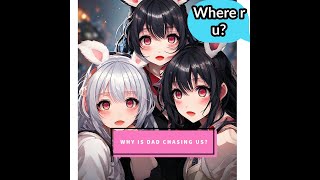 Why is dad chasing us?! Can we survive dad? | BunniBesties screenshot 2