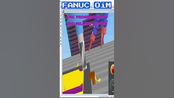 CNC Simulation Program with End milling cutter with Fanuc 0iM controller
