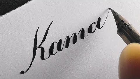 kamal 💕✨ copperplate calligraphy #shorts #calligraphy