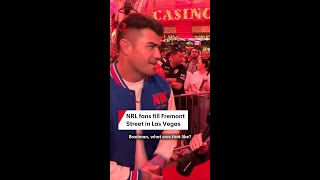 NRL fans fill Fremont Street in Las Vegas ahead of season opener
