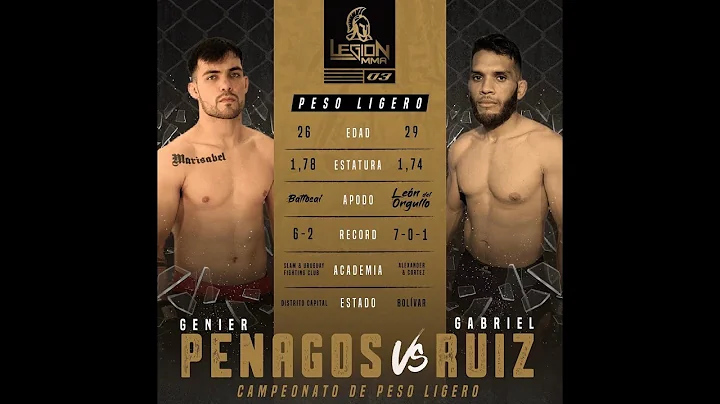 GENIER "Battosai" PENAGOS VS GABRIEL "El Len" RUIZ...