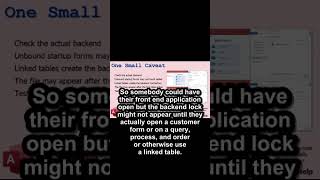 The Access Lock File Gotcha Most People Miss