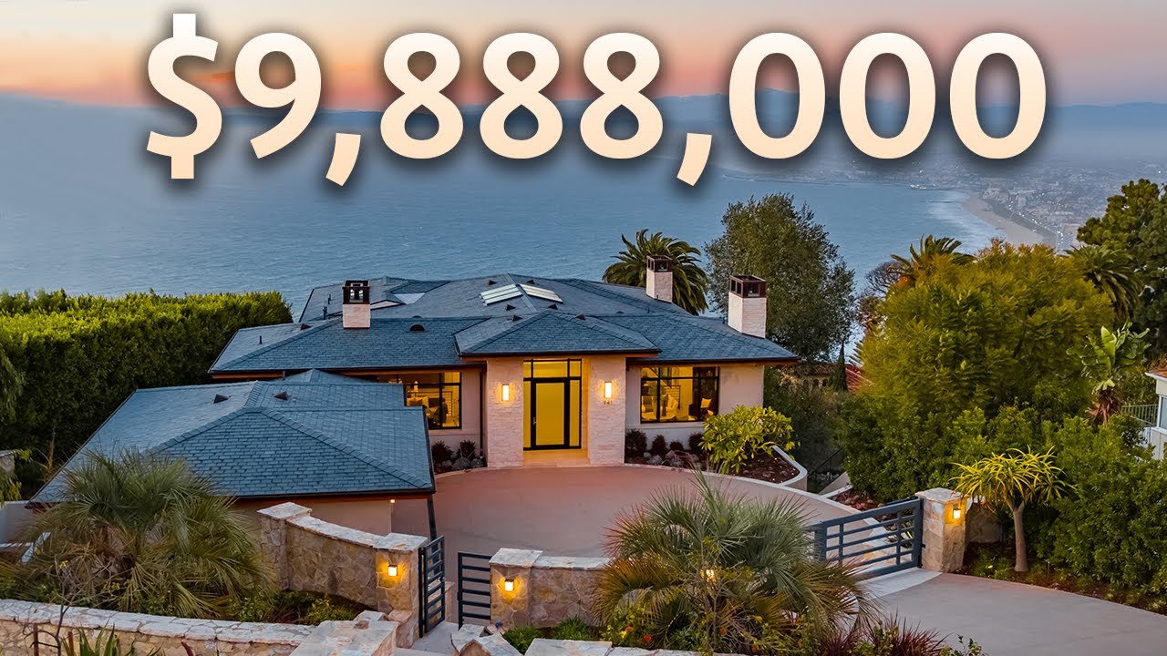 Touring a $9,888,000 Newly Constructed Los Angeles Mansion with Incredible OCEAN AND CITY VIEWS!