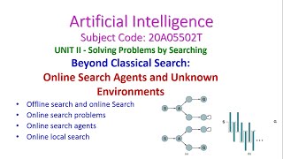 Online Search Agents-Artificial Intelligence-Unit-2-Solving Problems by Searching