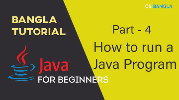 How To Run A Java Program | Java for Beginners | Bangla Tutorial | #4
