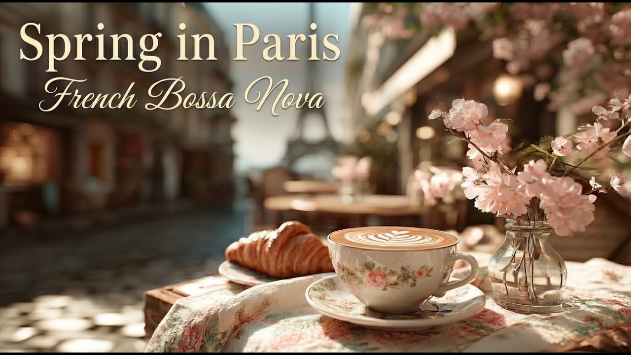 🇫🇷French Bossa Nova 🌸Beautiful Spring in Paris: Classy Jazz for Work & Study