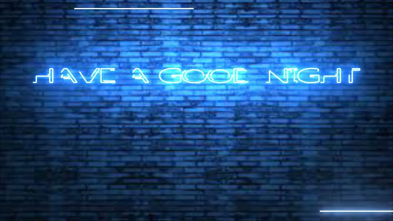 night neon lights on wall in after effect