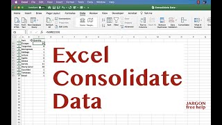 Excel: How to Use Consolidate