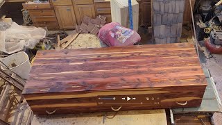 How to make a simple casket out of aromatic cedar