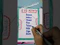 EVS Activity #evs #learning #students #matching #drawing  #ytshortsindia #ytshorts