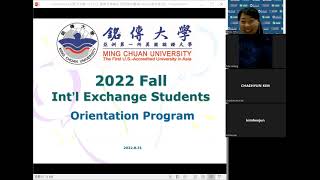 MCU 2022 Fall - Exchange Student Orientation Zoom Meeting