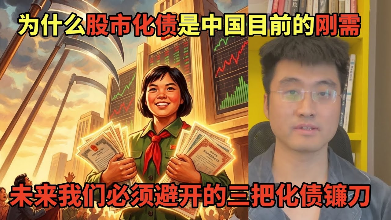 为什么股市化债是中国目前的“刚需”？未来我们必须避开的三把化债镰刀 | 化债 | 中国经济 | 土地财政 | 新国九条 | 并购六条 | A股 | 上证指数