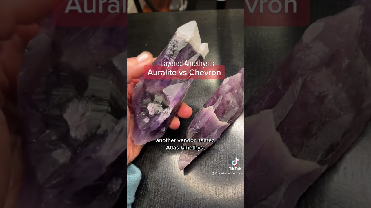 Amethyst in Layers: Auralite vs. Chevron (and more)