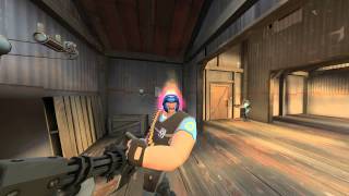 TF2 Heavy Unusual Pugilist's Protector with Purple Energy