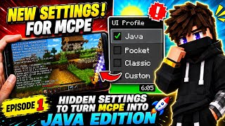 Turned MCPE Into JAVA Edition With These Hidden Settings! 🤯🔥 | Minecraft