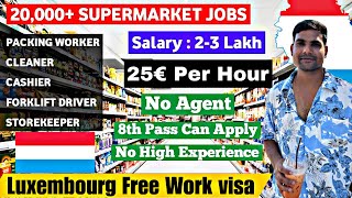 Supermarket Jobs in Luxembourg | How to find supermarket jobs in Luxembourg from India