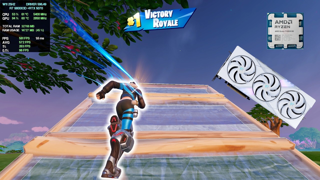 RYZEN 7 9800X3D + RTX 5070 | *NEW* Fortnite Season! Solo Ranked