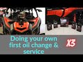 Can-am X3 first oil change &amp; service How to do it yourself