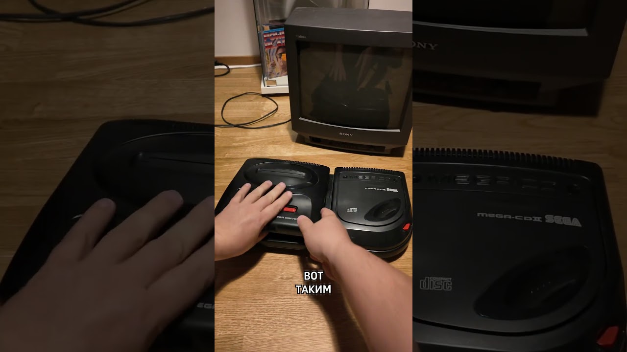 Starting up the SEGA Mega CD add-on #sega #megacd #addon - YouTube
