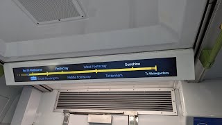 Watergardens Limited Express Service Metro Announcements Comeng Stage 3