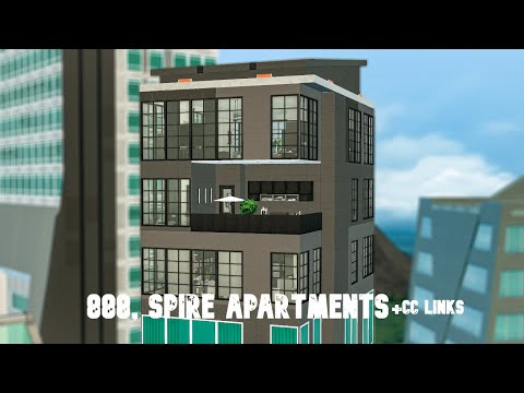 888, SPIRE APARTMENTS | Sims 4 | CC LINKS