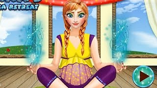 NEW Игры для детей—Disney Принцесса Беременная Анна на йоге—мультик для девочек screenshot 3