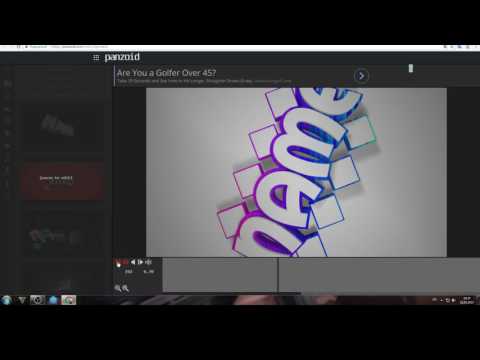 როგორ გავაკეთოთ ვიდეოსთვის ინტრო Panzoid.com-იდან