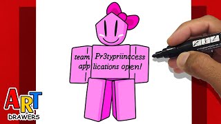 Cómo dibujar Pr3typriincess Forsaken - ROBLOX screenshot 1