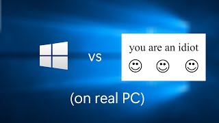 Idiot Virus On My Real PC