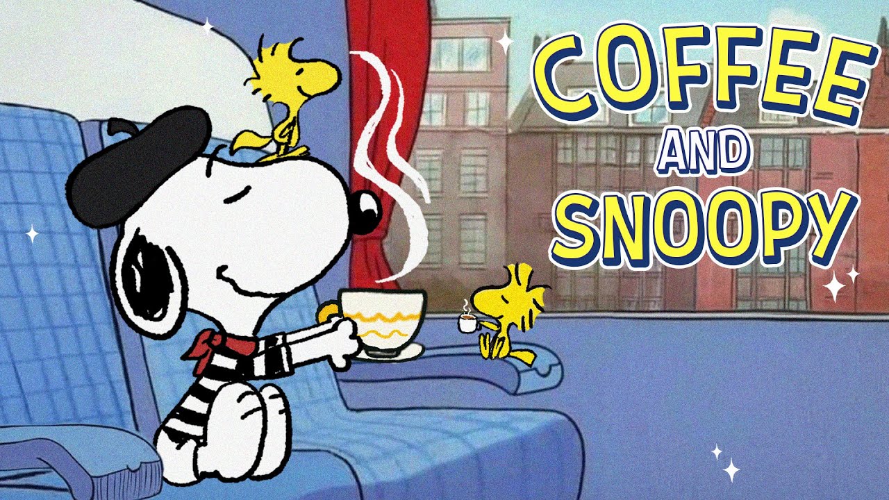 Cozy Coffee Vibes with Snoopy☕🎵 | Relaxing Coffee Shop Ambience & Jazz 🎷