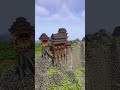 Minecraft japanese mountain templebuild timelapse