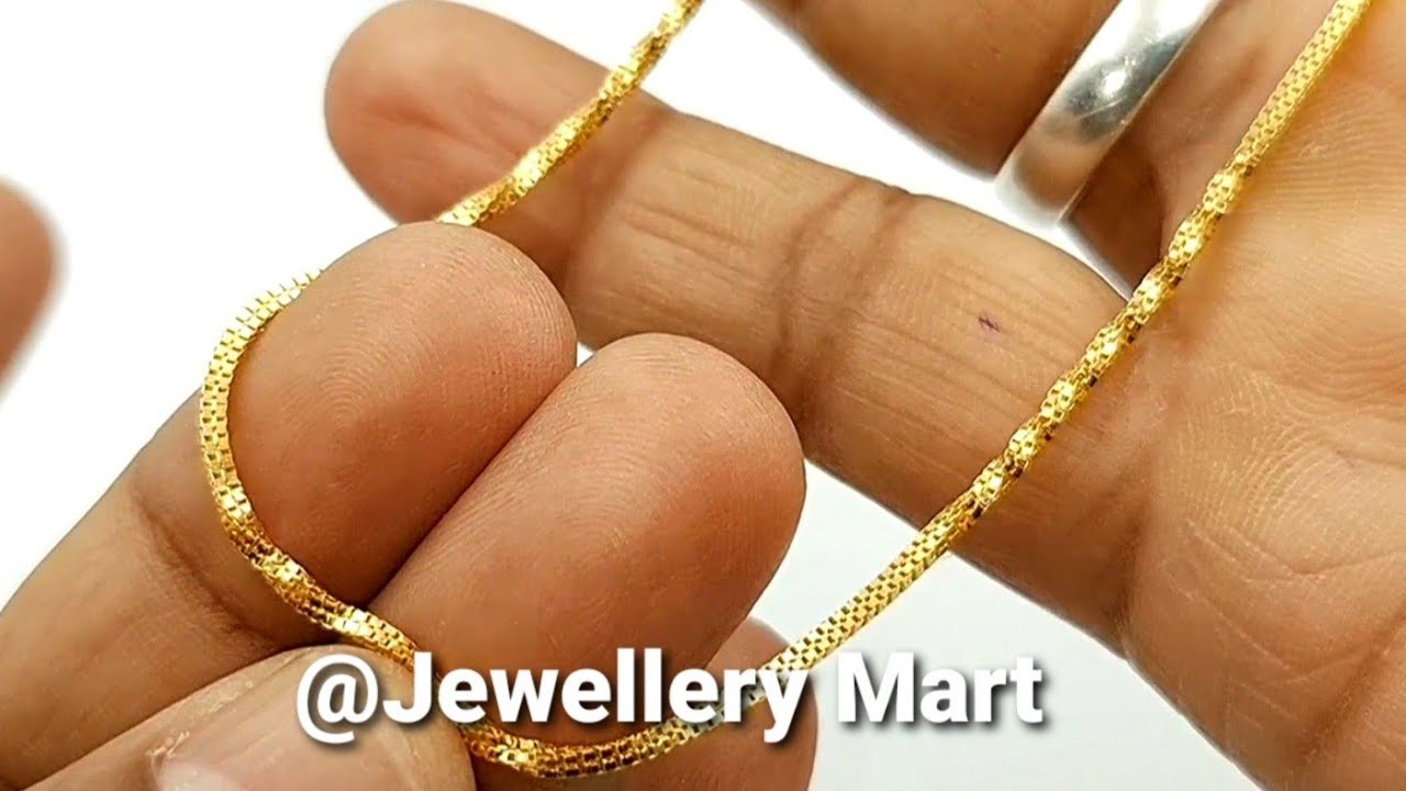एक तोले वज़न में बनी सबसे मजबूत और सुंदर सोने की चेन का डिज़ाइन #Shorts  @JEWELLERY MART - YouTube