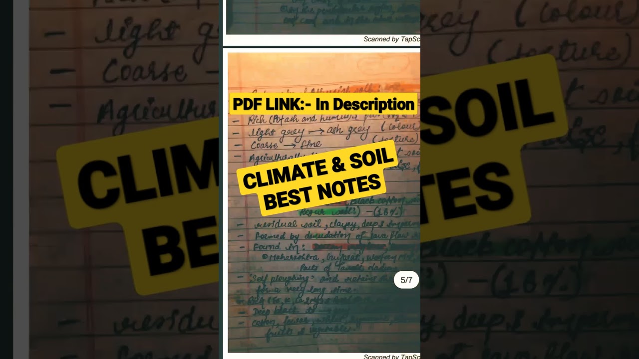 Climate & Soil best notes icse class 10th || Geography best notes icse class 10th