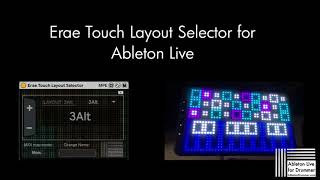 Erae Touch Layout Selector for Ableton Live - Max for Live device
