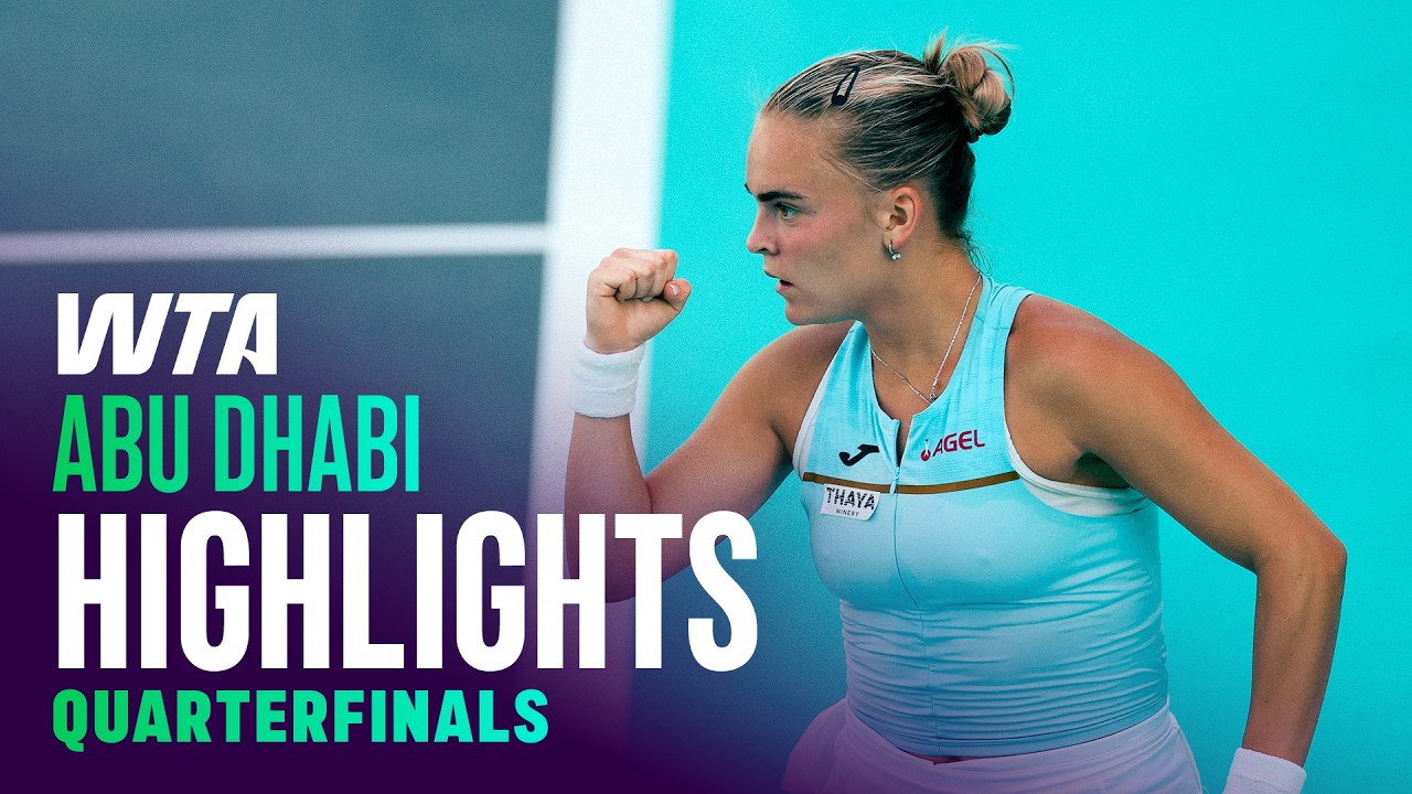 Quarterfinals in Abu Dhabi featuring Bejlek, Tauson, Baptiste and more | WTA Match Highlights