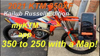 2021 KTM 350XCF Kailub Russell Edition myKTM app Check screenshot 4