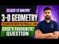 🔥 Class 12 Maths 3D Geometry | Distance Between Two Parallel Lines | S.D Between Two Lines | NCERT