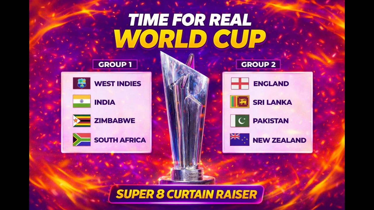 T20 WORLD CUP Super 8 Curtain Raiser