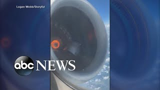 Video shows moments before plane's emergency landing
