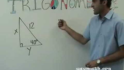 Algebra 2 - Trigonometry Intro