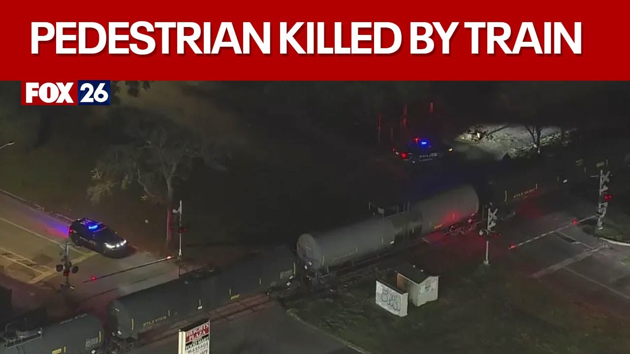 Pedestrian hit, killed by train in Heights area - YouTube