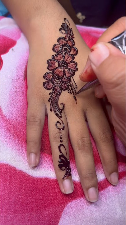 Henna Fun simple #tutorialhenna #henna #inai #hennafun #hennawedding #art #hennapku #hennaart #tatto