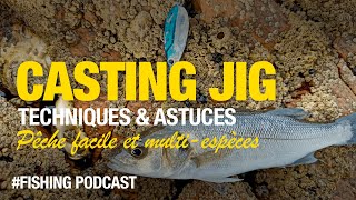 Easy fishing with casting jigs by the sea