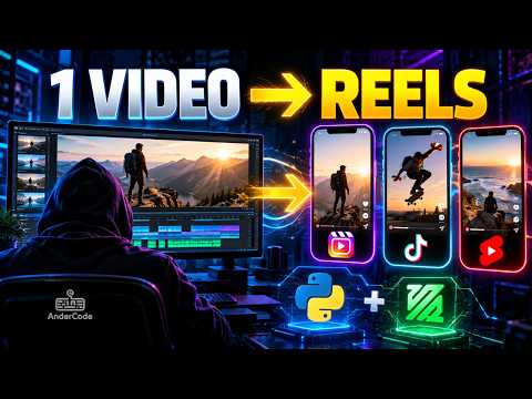 Convert Long Videos into Reels and Shorts with Python (FREE)