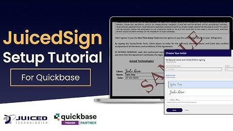 JuicedSign Setup In Your Quickbase App