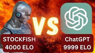 9999 ELO Performance!!! | Stockfish vs ChatGPT!!!