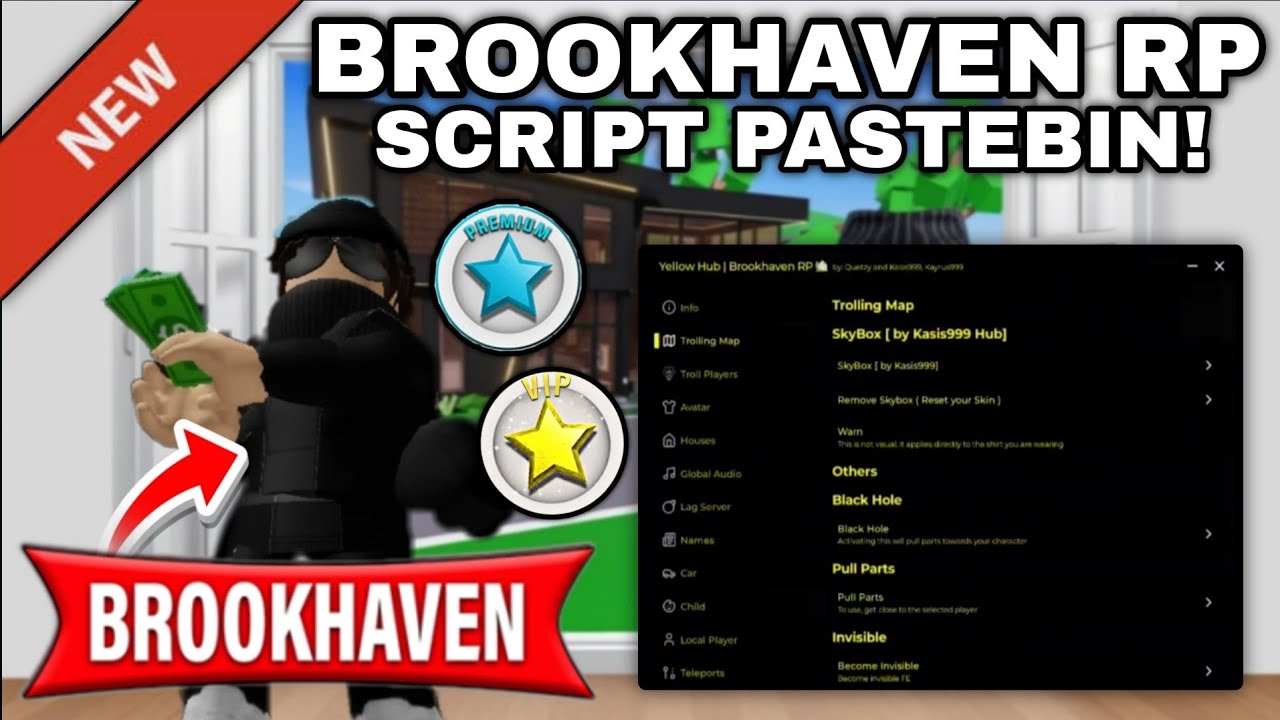 🏫Брукхейвен 🏡RP-скрипты на Pastebin, бесплатный геймпас, друзья-тролли, дом для разблокировки, Bl...